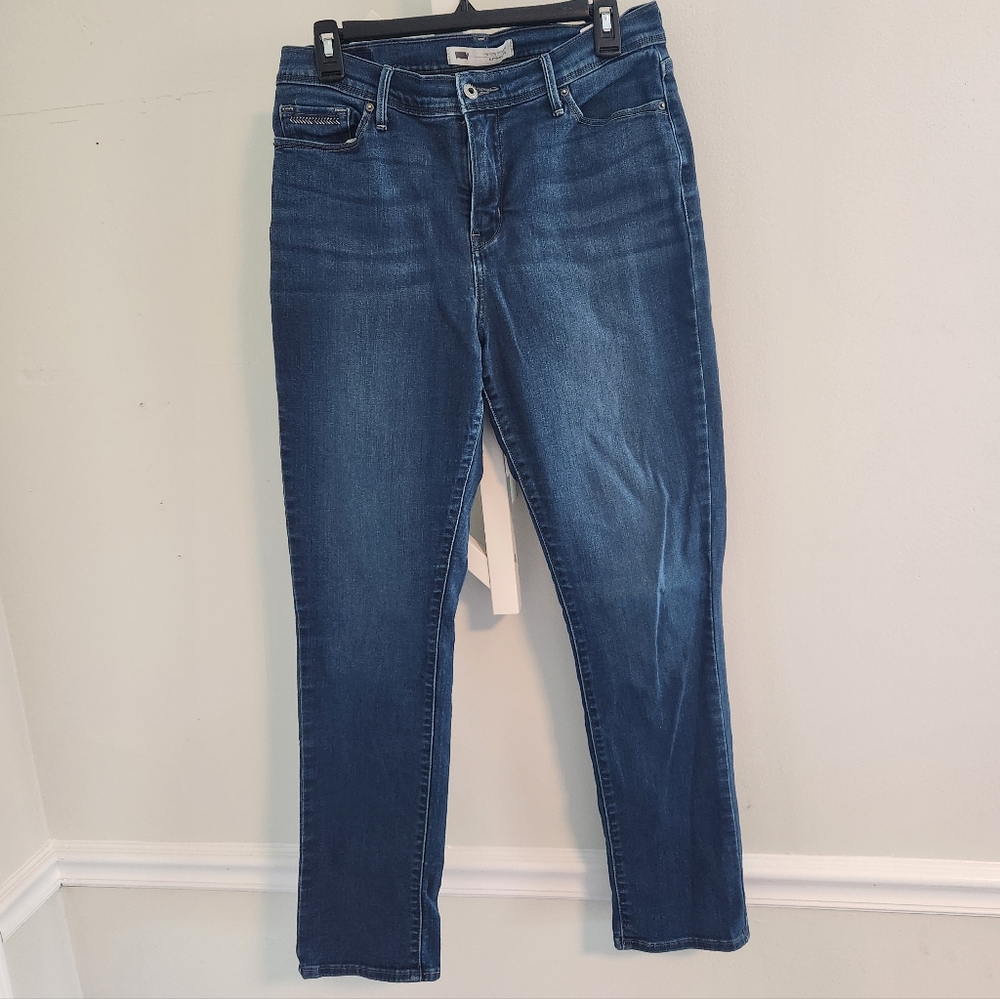 Levi's 512 Perfectly Slimming Skinny Leg Jeans Medium Wash W31 L32‎ Stretch Euc